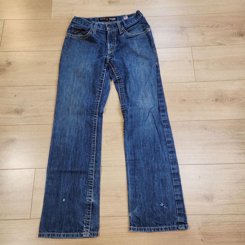 Ariat Work FR M4 Low Rise Boot Jeans Mens 29x32 Blue Med Wash Bootcut Denim